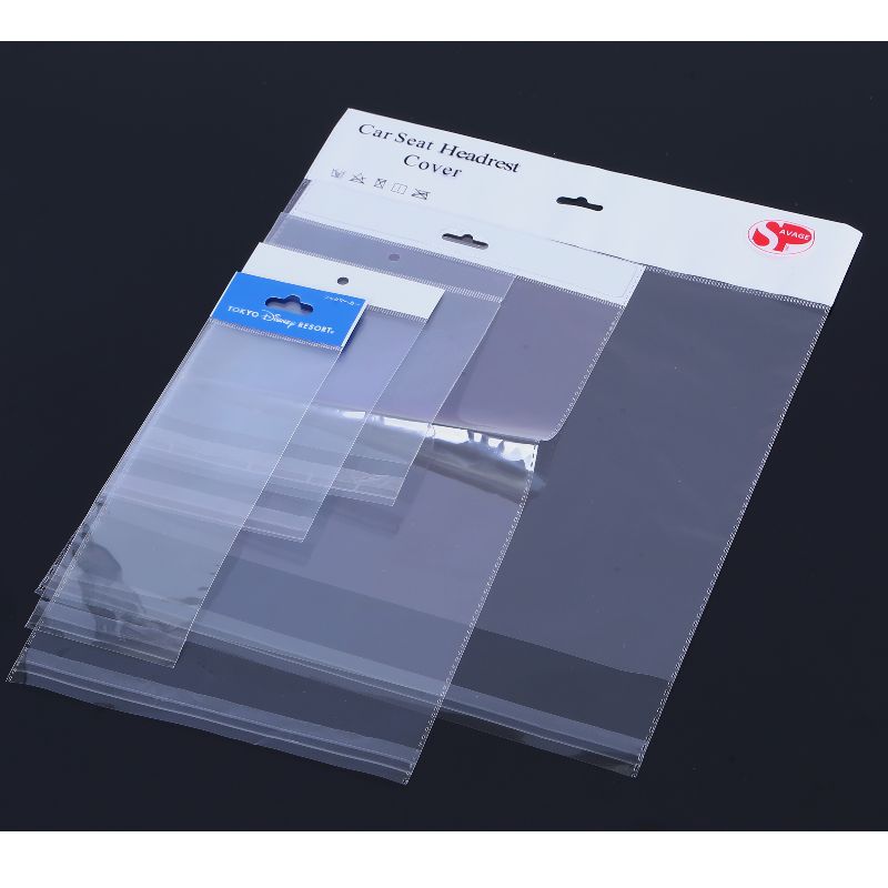 Sachet en plastique auto-adhésif imprimé coloré du joint OPP avec l'en-tête